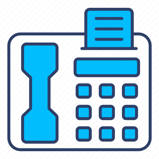 Telephone, phone call, fax, communication, landline icon - Download on Iconfinder