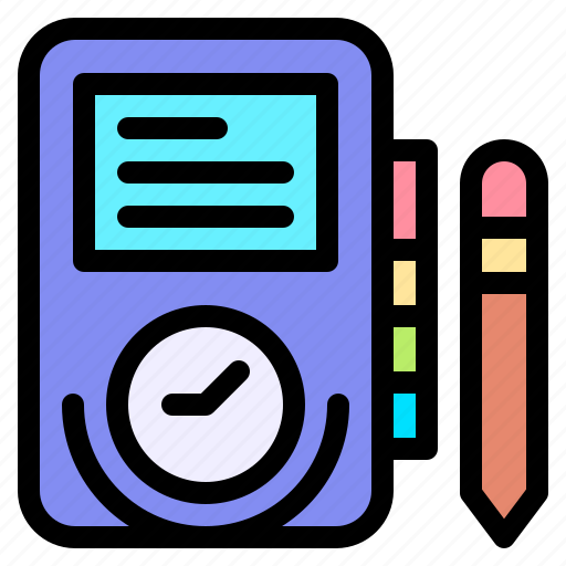 Agenda, bookmark, time, address, book, notebook icon - Download on Iconfinder