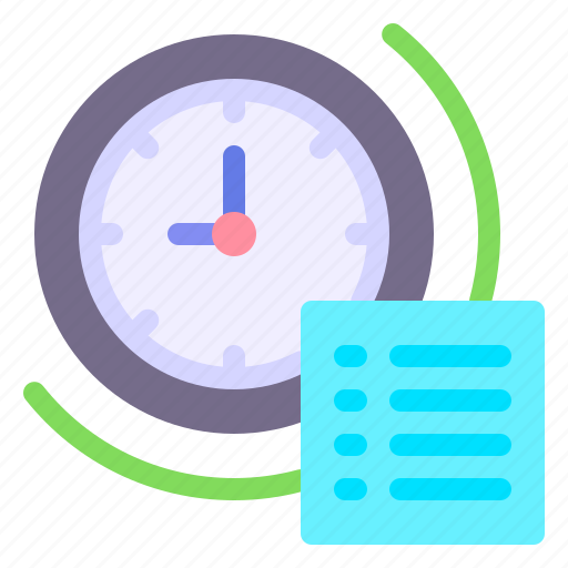 Project, plan, planning, clock, business, and, finance icon - Download on Iconfinder