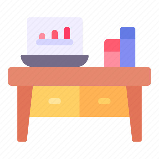 Workspace, furniture, and, household, book, workplace, desk icon - Download on Iconfinder