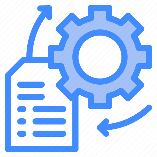 Process, document, file, implement, gear icon - Download on Iconfinder