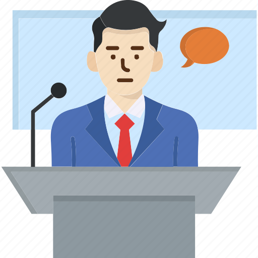 Conference, meeting, presentation, business, people, businessman, man icon - Download on Iconfinder