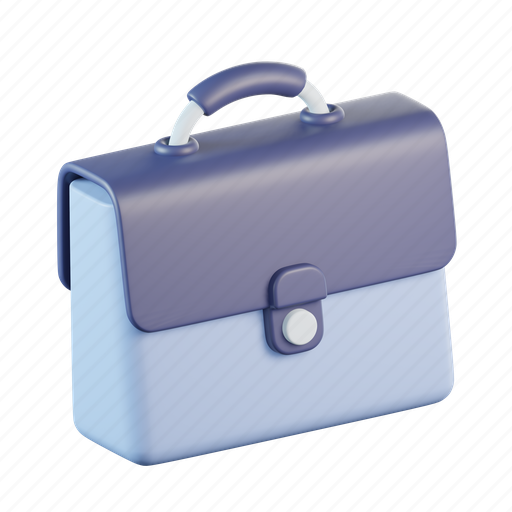 Briefcase, work, suitcase, business, portfolio, bag 3D illustration - Download on Iconfinder