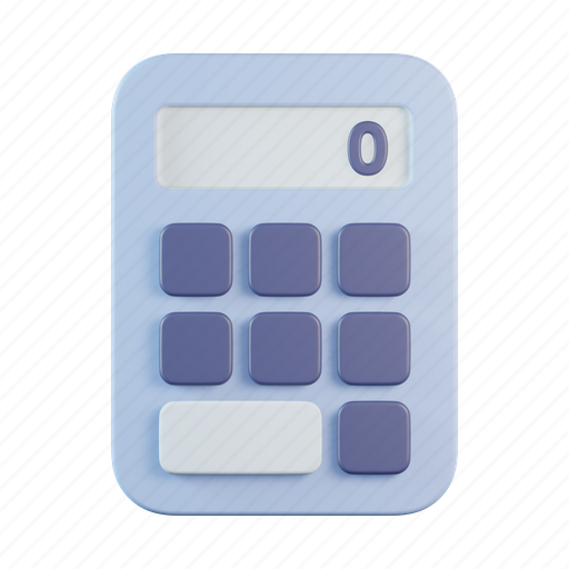 Calculator, device, technology, finance, accounting, gadget 3D illustration - Download on Iconfinder