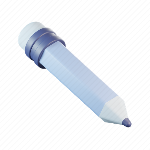 Pencil, pen, tool, stationery, equipment, draw 3D illustration - Download on Iconfinder