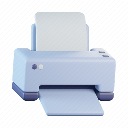 Printer, device, electronic, computer, gadget, office 3D illustration - Download on Iconfinder