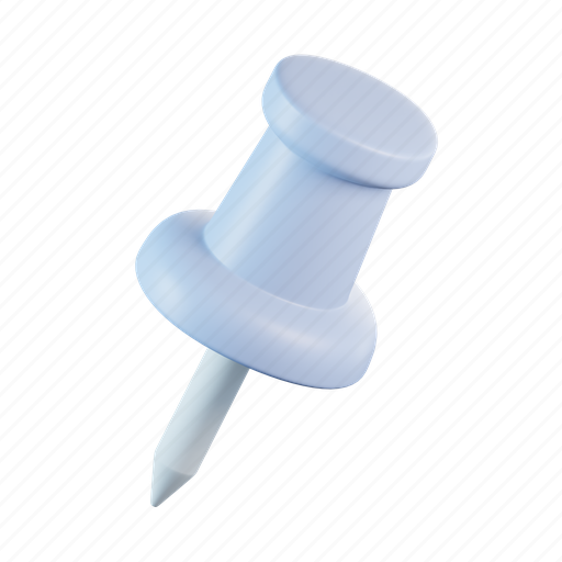 Thumbtack, pushpin, drawing pin, locate, navigation 3D illustration - Download on Iconfinder