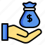 fund, raising, fund raising, finance, fund money, business, bag, hand, currency 