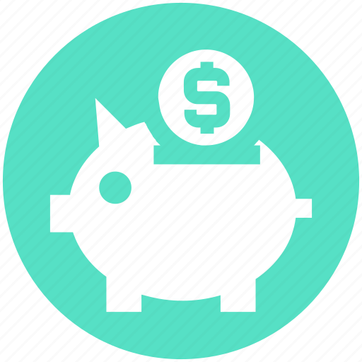 Coin, dollar, money, pig, piggy bank, saving icon - Download on Iconfinder