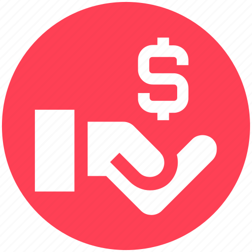 Dollar, economy, finance, hand, loan, money, sign icon - Download on Iconfinder