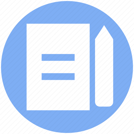 Document, edit, page, paper, pencil, sheet icon - Download on Iconfinder