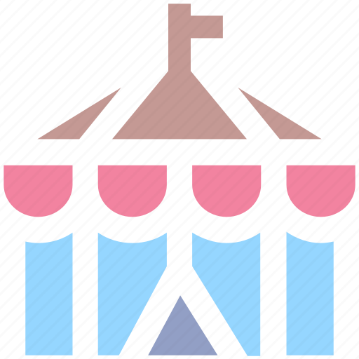 Circus, circus tent, fair, fairground, fun, park tent, tent icon - Download on Iconfinder