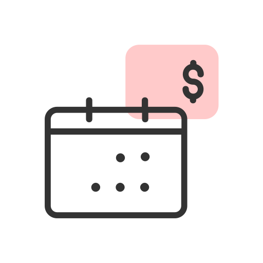 Monthly, charge, payment, cash, finance, expense, fee icon - Free download