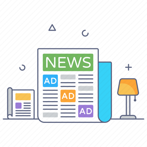 Newsletter, news sheet, newspaper, news advertising, news content icon - Download on Iconfinder