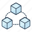 connection, cube, geometry, perspective, viewpoint 