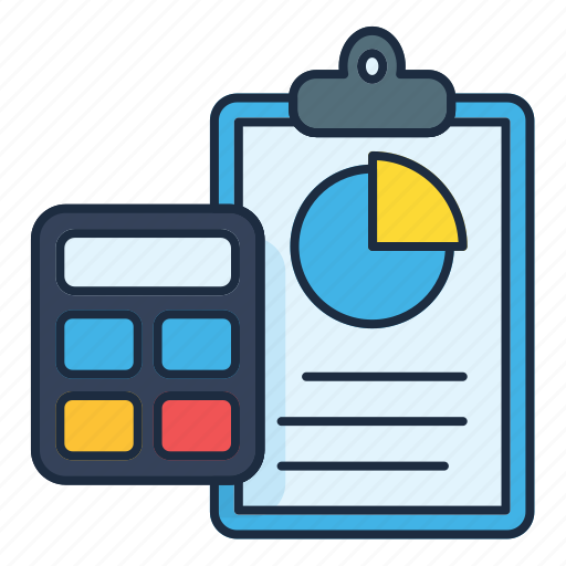 Calculator, budget, accounting, report, document icon - Download on Iconfinder
