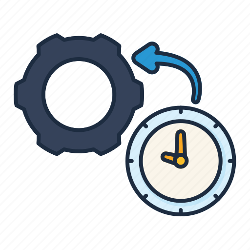 Configuration, management, setting, arrow, time, watch icon - Download on Iconfinder