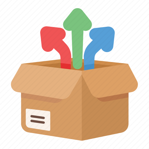 Package, box, delivery, cardboard, arrow icon - Download on Iconfinder