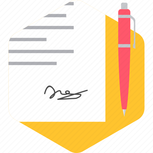 Document, sign, signature, signing, documents, page, paper icon - Download on Iconfinder