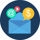 mail, money, business, email, marketing, media, social