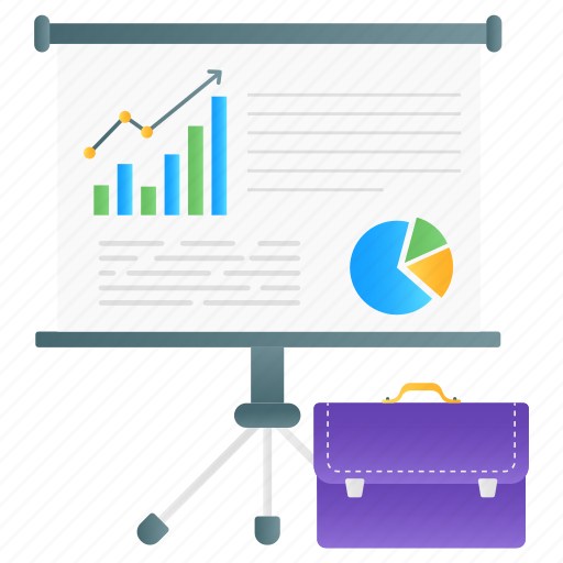 Business, presentation, business presentation, statistics, business chart, graphical presentation, business easel icon - Download on Iconfinder