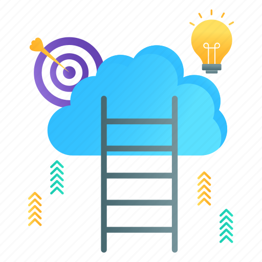 Career, ladder, career ladder, career path, success ladder, career advancement, creative goals icon - Download on Iconfinder