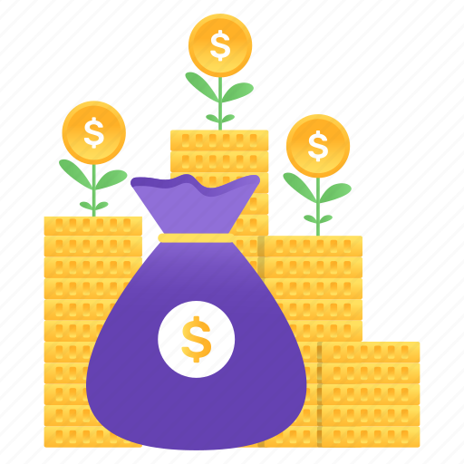 Growth, fund, money growth, money plant, business development, dollar plant, growth fund icon - Download on Iconfinder