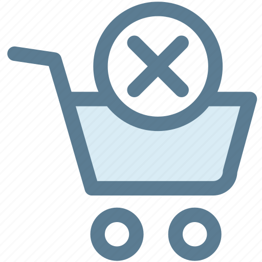 Cancel, check out, groceries, merchandise, shopping cart, store icon - Download on Iconfinder