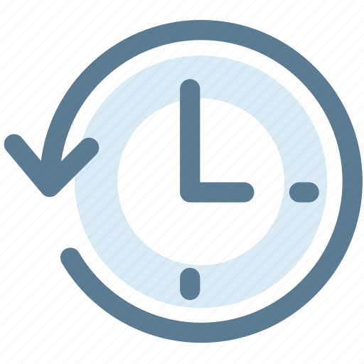 Clock, counterclockwise, history, move, time, timing icon - Download on Iconfinder