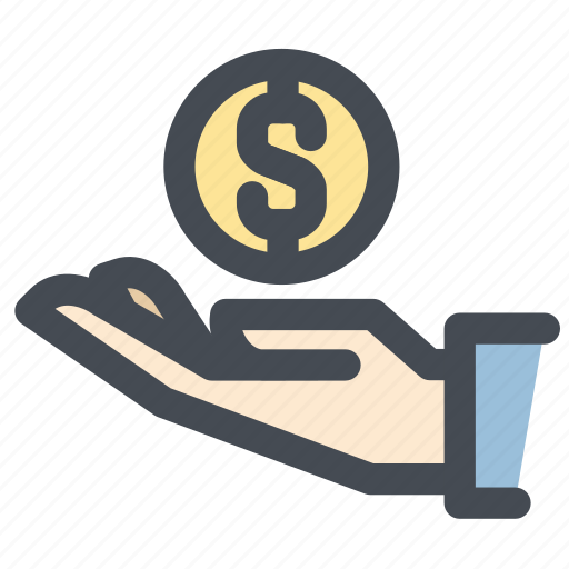 Bonus, hand, money, offering, savings icon - Download on Iconfinder