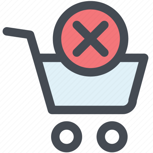 Cancel, check out, groceries, merchandise, shopping cart, store icon - Download on Iconfinder