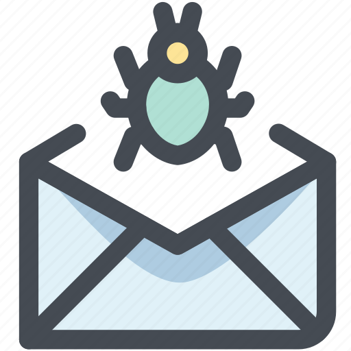 Bug, email, email virus, letter, send, virus icon - Download on Iconfinder