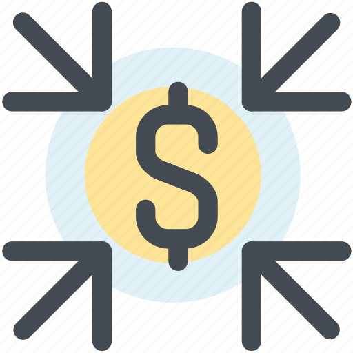 Collect, decrease money, dollar, down, low, money icon - Download on Iconfinder