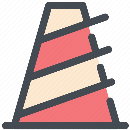 Cone, road work, safety, sits, traffic icon - Download on Iconfinder