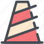 cone, road work, safety, sits, traffic 