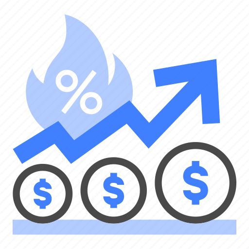 Inflation, economy, price, money, bank, interest rate, debt icon - Download on Iconfinder