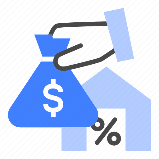 Mortgage, loan, fund, home, debt, payment, money icon - Download on Iconfinder
