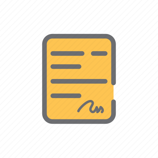 Business, document, file, paperwork, signature, startup icon - Download on Iconfinder