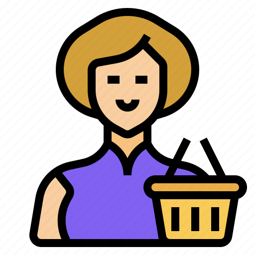 Avatar, customer, market, shopping, woman, account, user icon - Download on Iconfinder