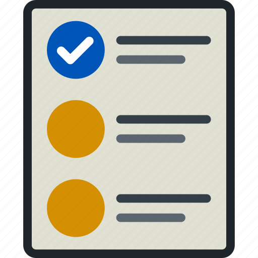 List, checklist, document icon - Download on Iconfinder
