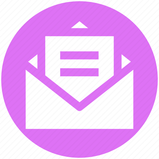 Envelope, file, letter, mail, message, open envelope icon - Download on Iconfinder