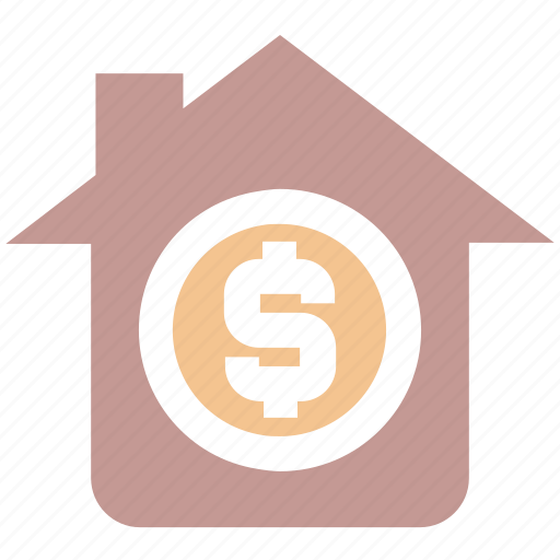 Cash, dollar sign, home, house, online, property, property value icon - Download on Iconfinder