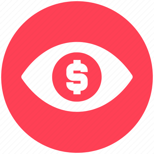 Business, businessman eye, coin, dollar, dollar sign, money, view icon - Download on Iconfinder