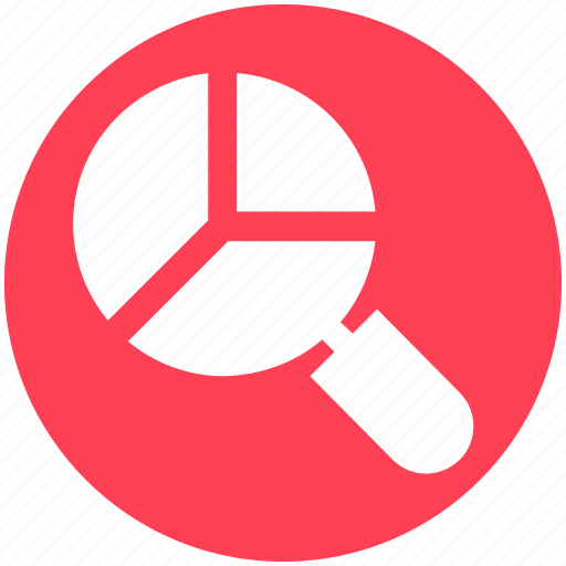 Analytics, bar, chart, graph, magnifier, search icon - Download on Iconfinder