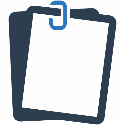Attached file, attachment, document, file, paper clip icon - Download on Iconfinder