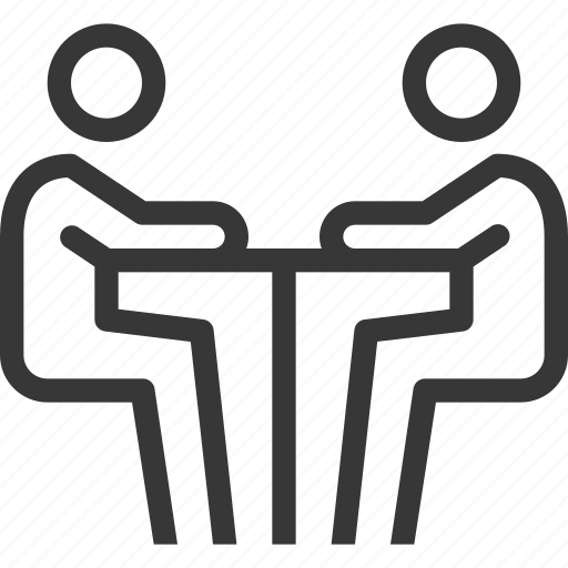 Meeting, talk, businessman, chat, discussion, business, people icon - Download on Iconfinder