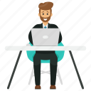 business avatar, business character, business entrepreneur, business entrepreneur at work, business owner, freelancer