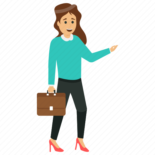 Business woman, capitalist, entrepreneur, industrialist, manager illustration - Download on Iconfinder