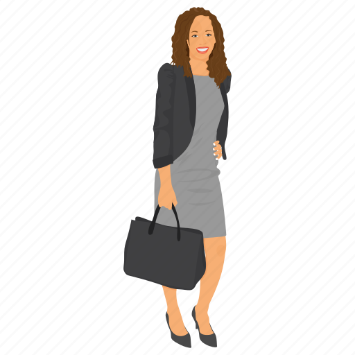 African business woman, business character, business woman, business woman avatar, portrait of business woman, woman illustration - Download on Iconfinder