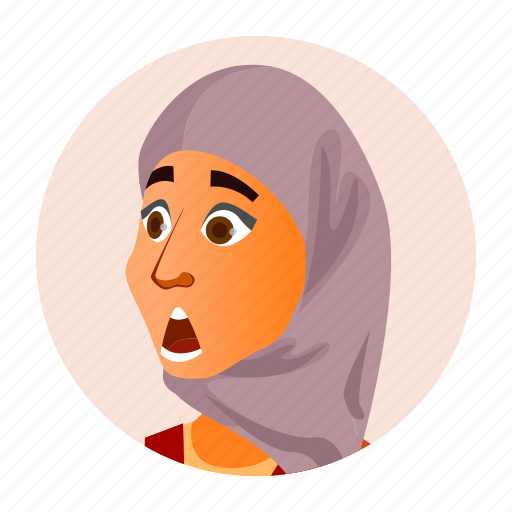 Arab, business, emotion, expression, face, woman icon - Download on Iconfinder